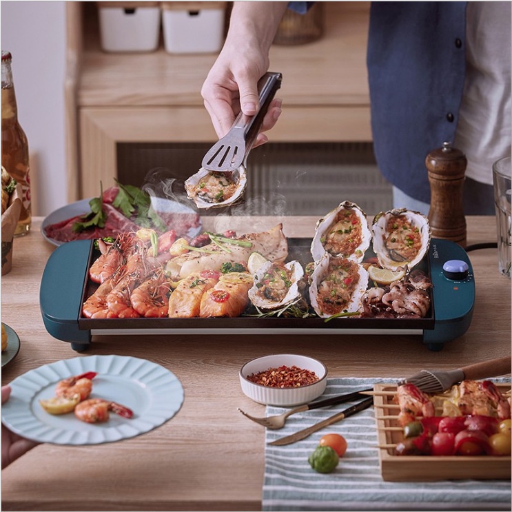 Bếp nướng điện không khói đa năng BBQ BEAR DKL-B12R2 khay nướng lớn hơn, bảo hành 12 tháng