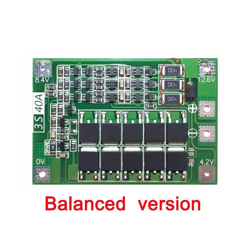 Bảng Mạch Bảo Vệ Pin Lithium Bms Pcb 40a 3s