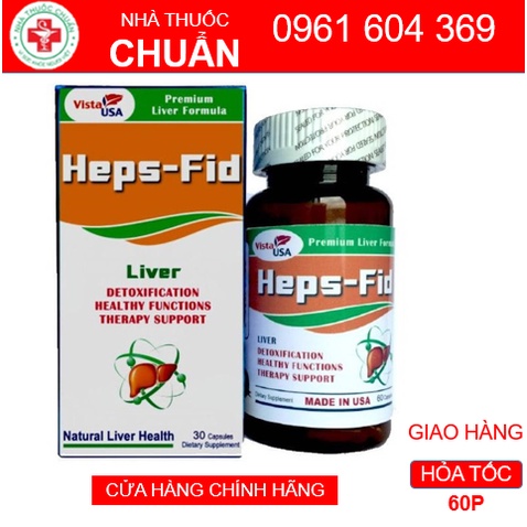 Heps Fid hỗ trợ giải độc gan, tăng cường chức năng gan ( HÀNG NK TẠI MỸ)