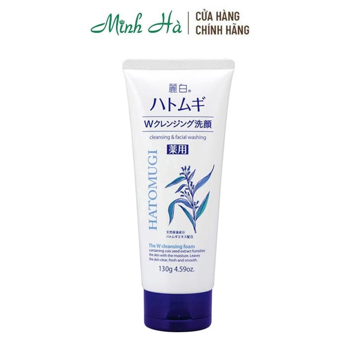 Sữa rửa mặt Hatomugi Naturie Nhật Bản chiết xuất hạt ý dĩ làm sạch và dưỡng sáng da - mỹ phẩm MINH HÀ cosmetics