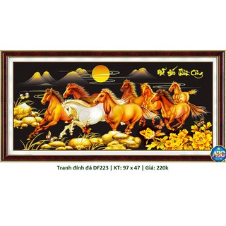 Tranh đính đá mã đáo thành công DF223 (KT: 97 x 47 cm)