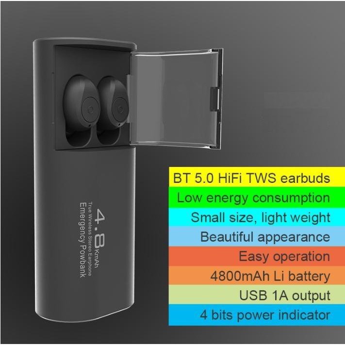 Tai Nghe Không Dây Bluetooth Amoi F270 Bản Cảm Ứng Bluetooth 5.0 cho Android/Ios/Samsung/Oppo/ | BigBuy360 - bigbuy360.vn