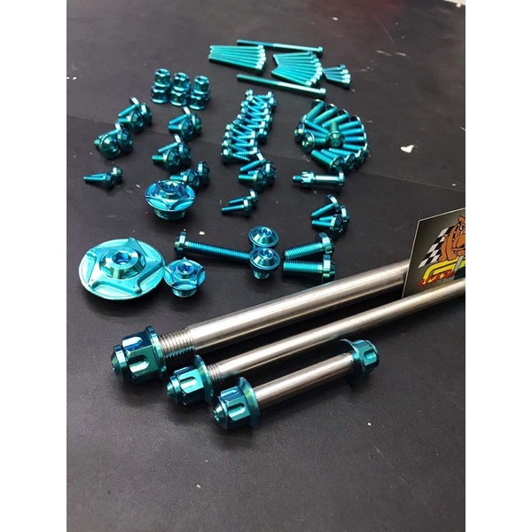 Full ốc titan gr5 ex 150 như hình  phân loai  ex 10  ex11  ex150  ex155  winnner