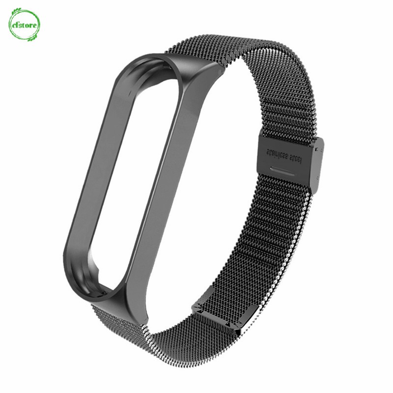 Dây đeo kim loại thay thế cho Xiaomi Mi Band 3/4 thiết kế sang trọng quý phái