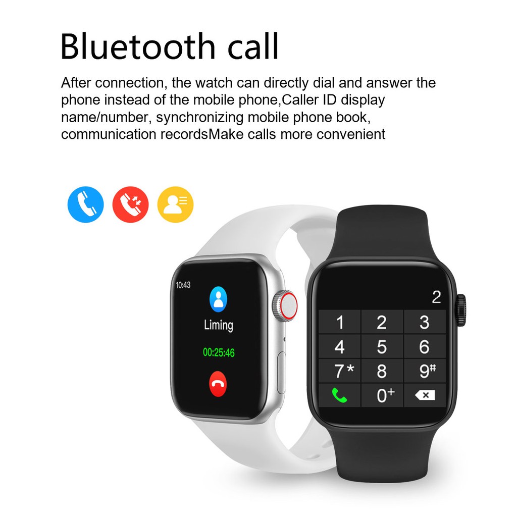 W27 Đồng hồ thông minh 1.75 Inch Series 6 Toàn màn hình cảm ứng Bluetooth Call GPS Music Iwo 15 Smart Watch FK78 W26 HW12 W34 T500