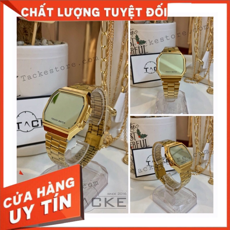 Đồng Hồ Nam casio điện tử Cảm Ứng Màn Hình tráng gương, led, Unisex, Touch Watch Chất Liệu Cao Cấp 3 màu- Hàng Cao Cấp