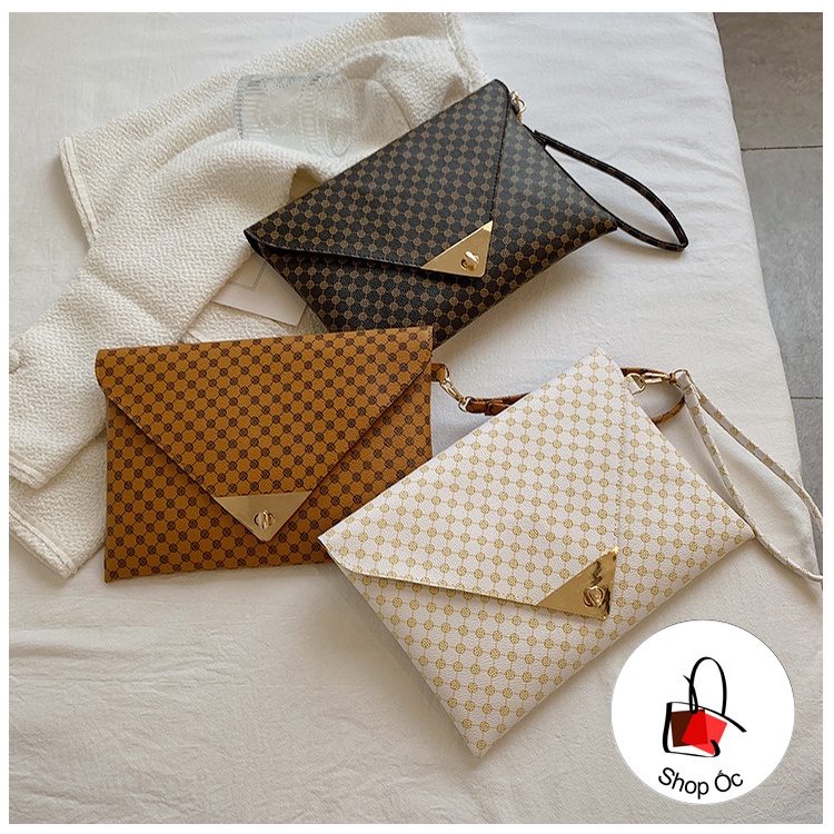 Túi Nữ Cầm Tay clutch giản dị phong cách phương tây túi vuông nhỏ E340