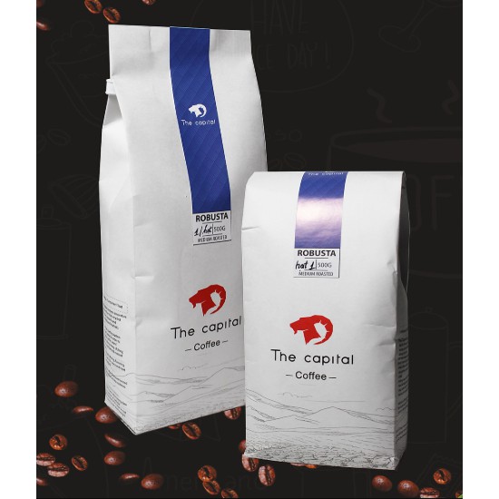 Cà Phê Rang Xay Robusta Thượng Hạng | THE CAPITAL | gói 500g tại Nguyễn Gia group