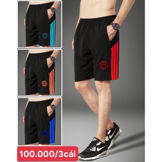 Quần đùi short nam dù gió có co giãn nhẹ combo 3 cái 100k