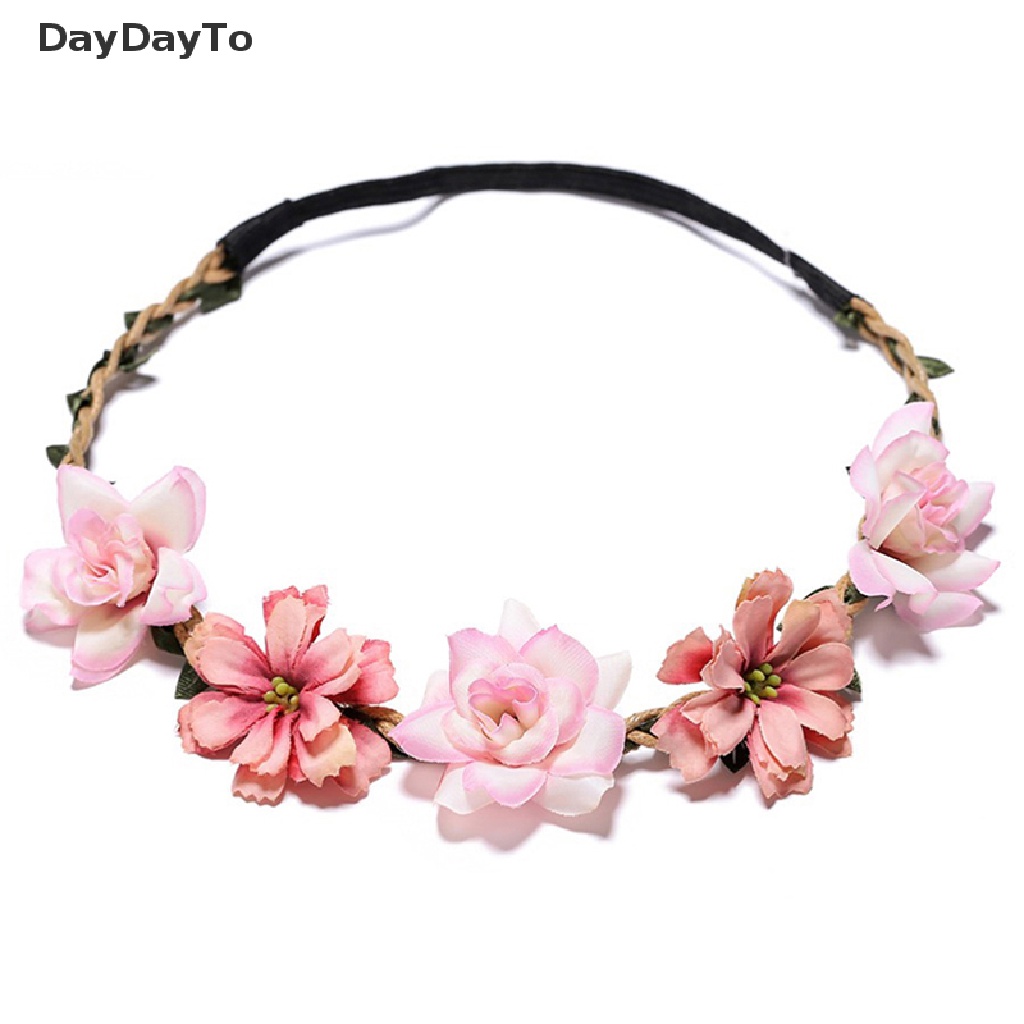 Vòng Hoa Đội Đầu Phụ Kiện Đám Cưới Bãi Biển Phụ Kiện Mới Cho Bé Gái