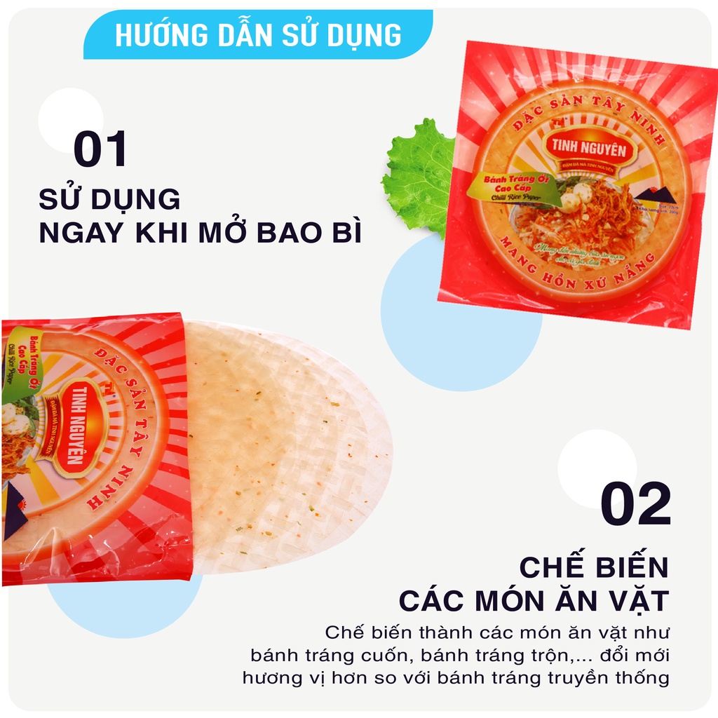 Bánh Tráng Ớt Tây Ninh Tinh Nguyên (200g)