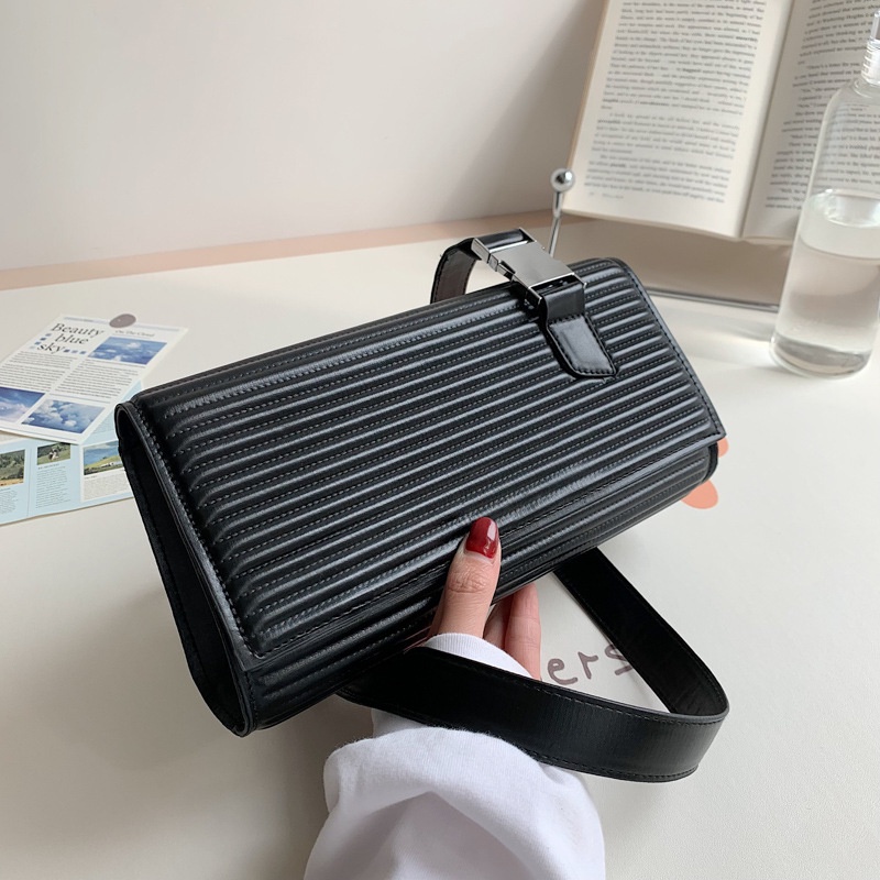 Túi Đeo Vai Hình Vuông Màu Trơn Phong Cách Phương Tây Thời Trang 2022 Cho Nữ