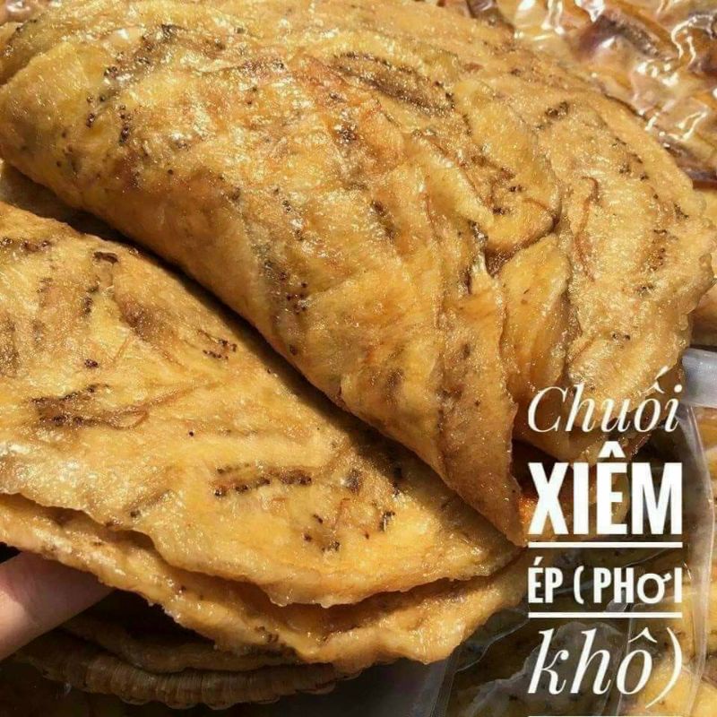 Sỉ 1kg Chuối xiêm,chuối sứ cà mau sấy ép dẻo miếng tròn.vị ngọt thơm ngon tự nhipên ,không đường.