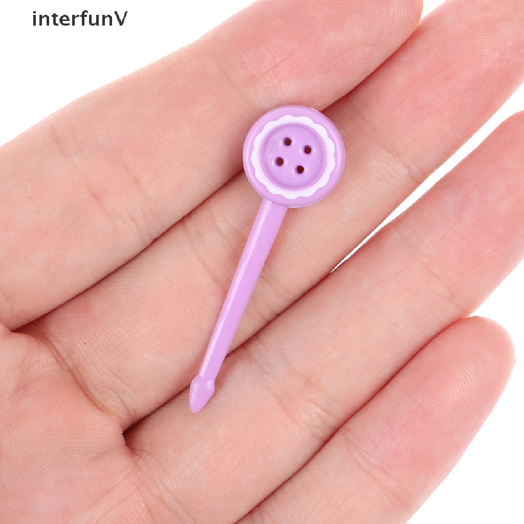 Set 8 Nĩa Ăn Trái Cây / Thức Ăn Tráng Miệng Mini Cho Bé