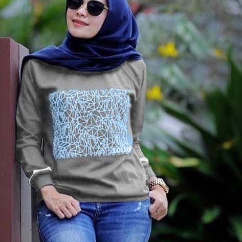 ✿ ✓Can Can ✓Áo Sơ Mi Nữ Tay Dài Họa Tiết Rằn Ri Phong Cách Hồi Giáo ❅