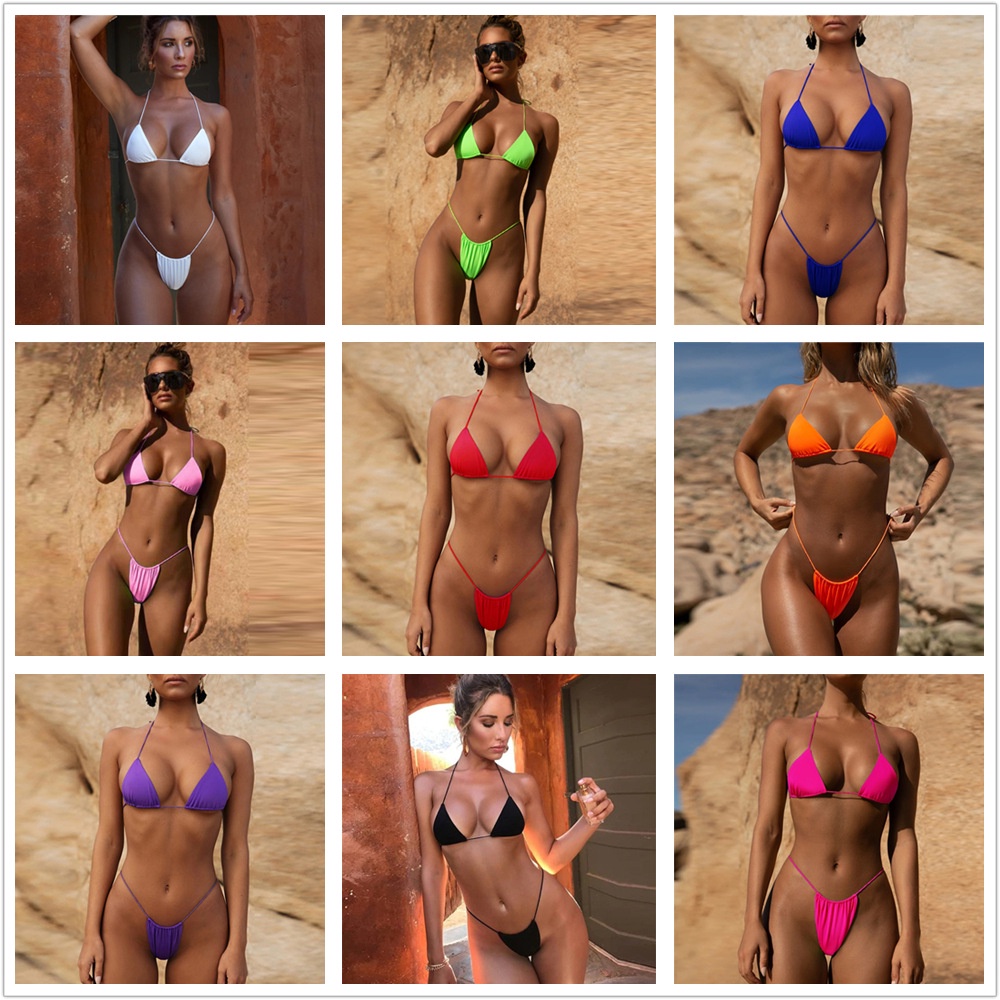Bộ bikini màu sắc thời trang quyến rũ cho nữ | BigBuy360 - bigbuy360.vn