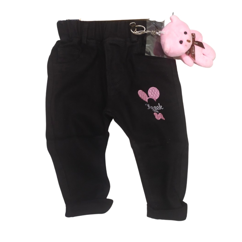 Quần jeans dài siêu xinh cho bé gái 7-22kg tặng kèm phụ kiện