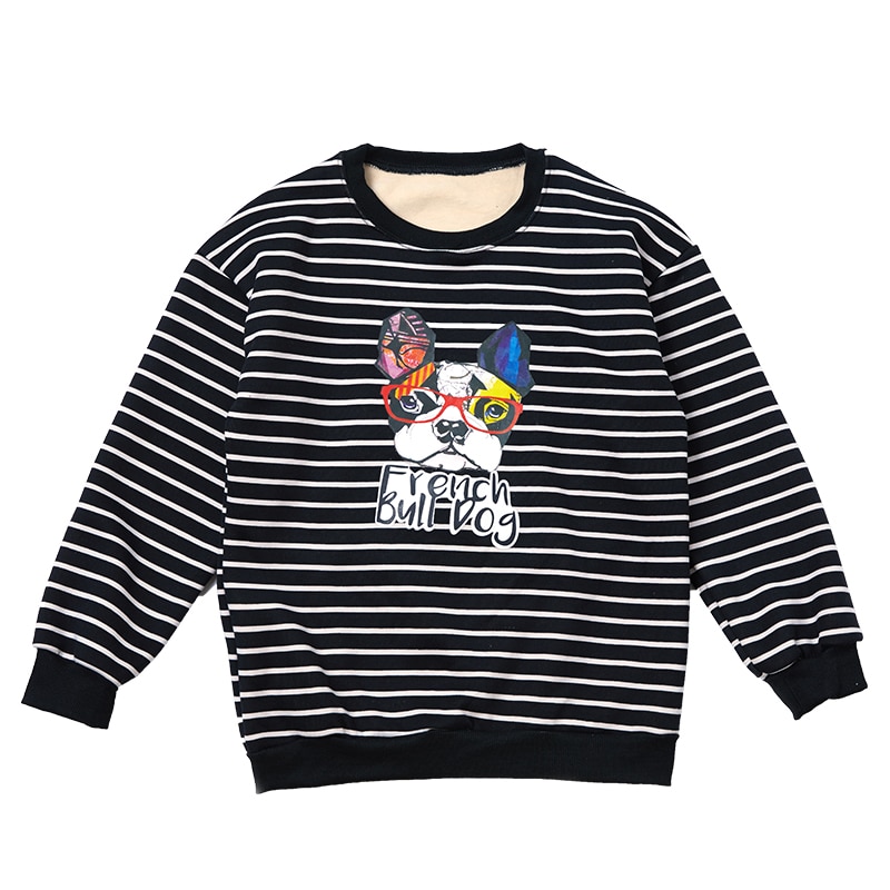 New autumn winter children shirts fashion long sleeve kids T-shirts for boys girls thicken warm toddler o-neck tops Tees