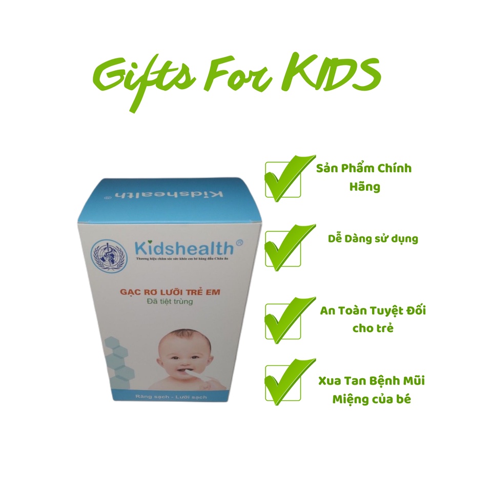 Đồ dùng cho bé Gạc Rơ Lưỡi Kidshealth  Tiện Lợi Dễ Dùng