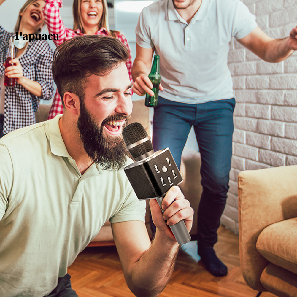 Micro Bluetooth Không Dây Pa Tosing Q9 Hát Karaoke Tại Nhà