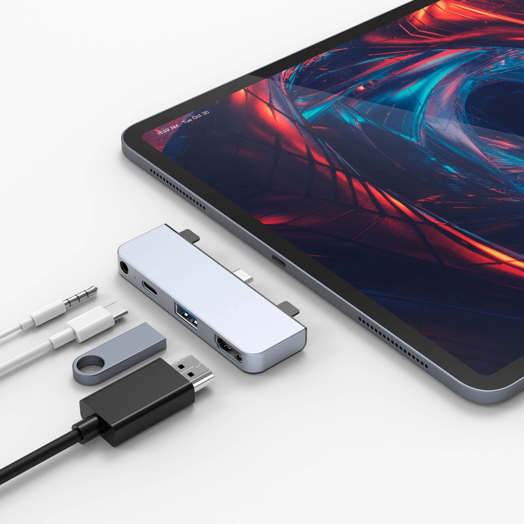 CỔNG CHUYỂN CHUYÊN DỤNG HYPERDRIVE IPAD PRO 4 IN 1 HDMI 4K/30HZ USB-C HUB - HD319E - HÀNG CHÍNH HÃNG