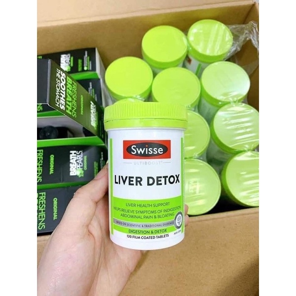 Viên uống bổ gan, giải độc - Swisse Liver Detox 120 viên của Úc