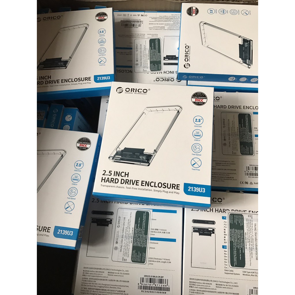 Hộp Ổ Cứng Hdd Box ORICO 2139 2.5 Inch, USB 3.0