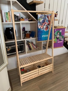 Sào gỗ chữ A 2 tầng