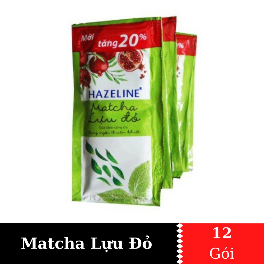 Dây Sữa Tắm Dưỡng Da HAZELINE 4,5g x 12 Gói