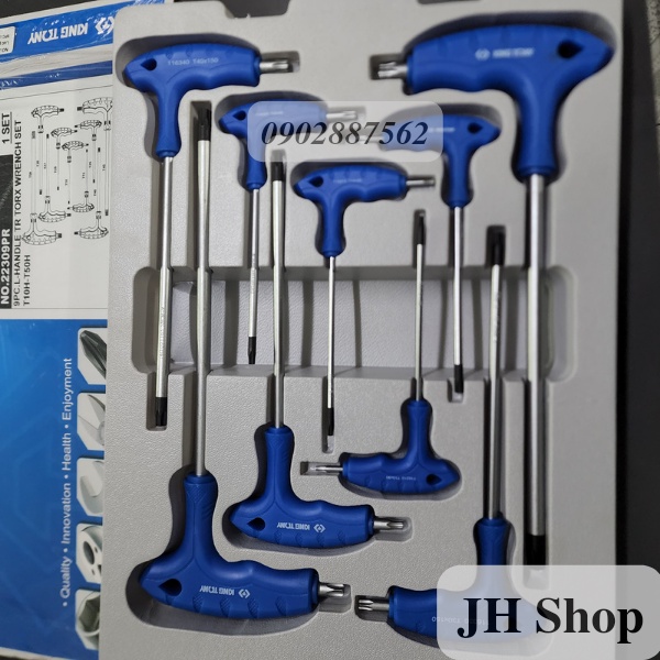 Bộ lục giác bông cán chữ T Kingtony 22309PR 9 chi tiết KINGTONY 22309PR