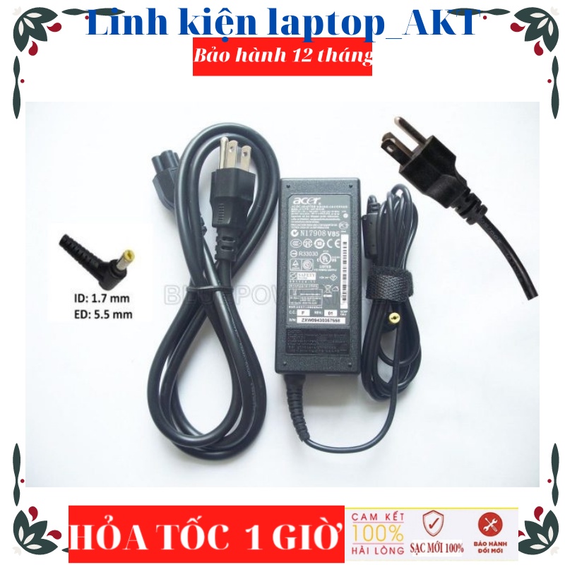 Sạc Laptop ACER 19V-3.42A-65W-ZIN chân vàng 5350 5745 5745G V3-771 V3-771G V3-772 V3-772G 7552 7552G 77388930 8930G 8940