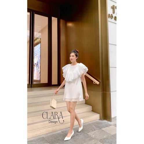 Váy đầm dáng suông thiết kế JOIE ROSE vải Tơ cao cấp 4 màu tươi sáng by Clara