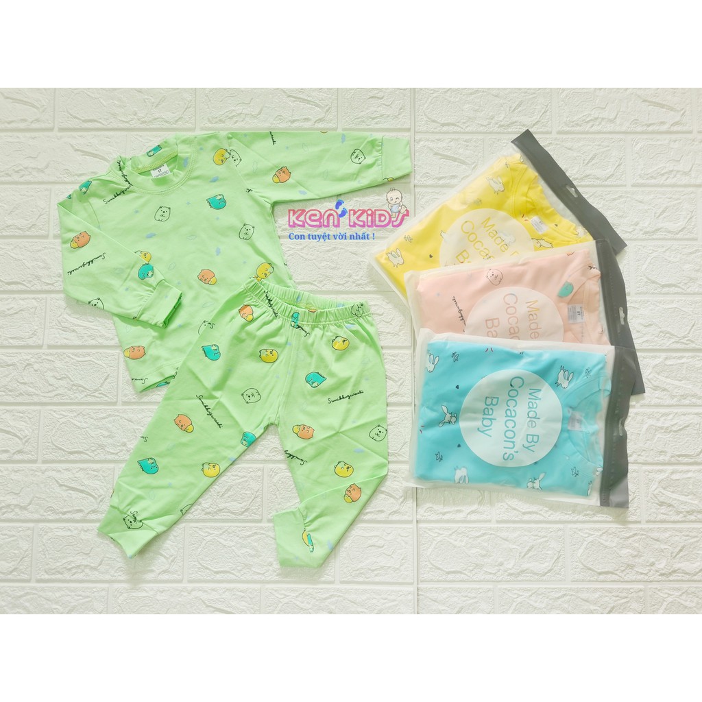 COMBO 5 Bộ dài thun cotton chất đẹp cho bé trai / bé gái (6-14kg) - Cocacon's