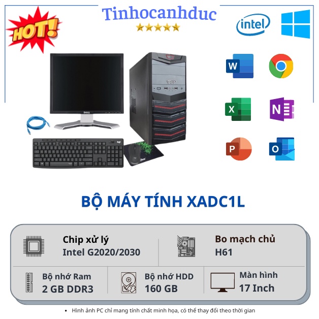 Bộ Máy Tính Bàn XADC1L17 linh kiện đời mới văn phòng mượt