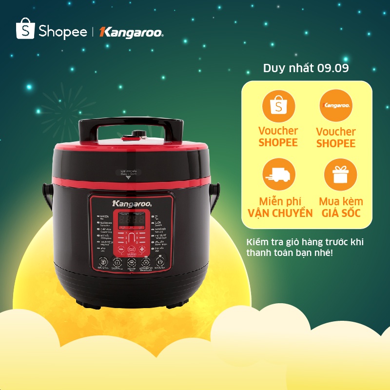 Nồi áp suất điện tử 6L Kangaroo KG6P2