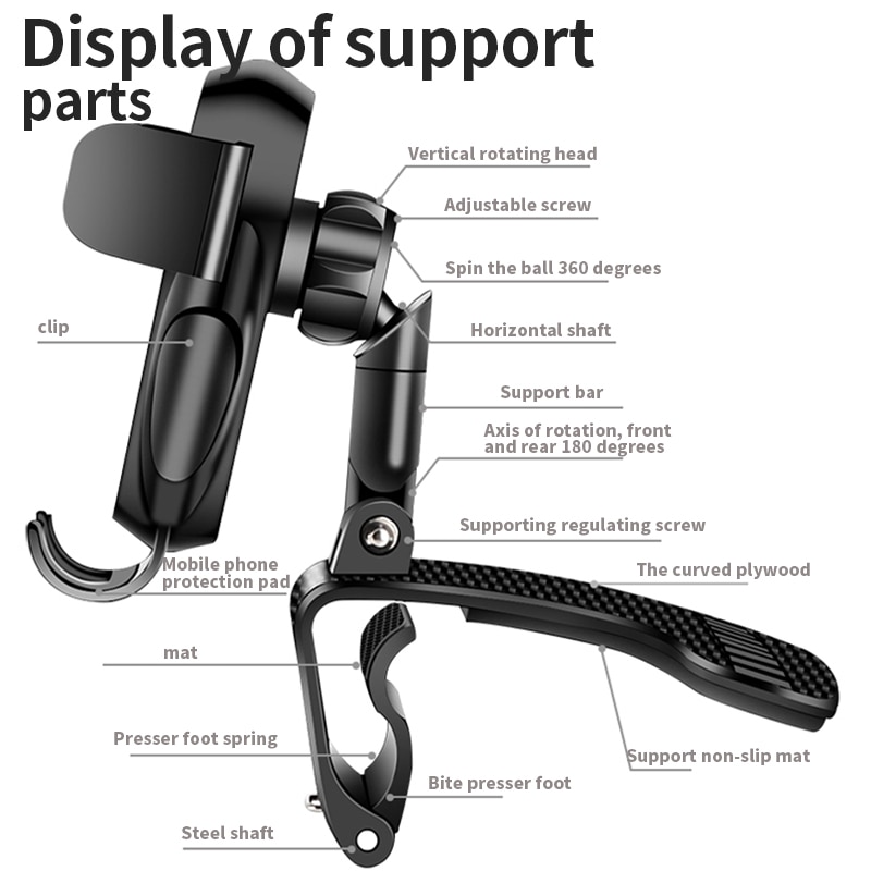 Giá đỡ điện thoại bảng điều khiển bên trong xe ô tô