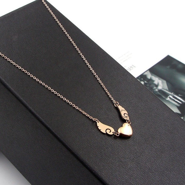 Dây Chuyền Đôi Cánh Trái Tim Titan Cao Cấp TT 1493