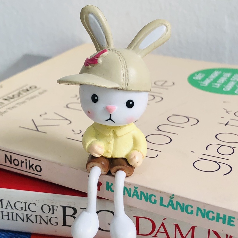 Phụ kiện trang trí chậu cây, tiểu cảnh - Cặp đôi thỏ xinh trang trí cây cảnh, tiểu cảnh