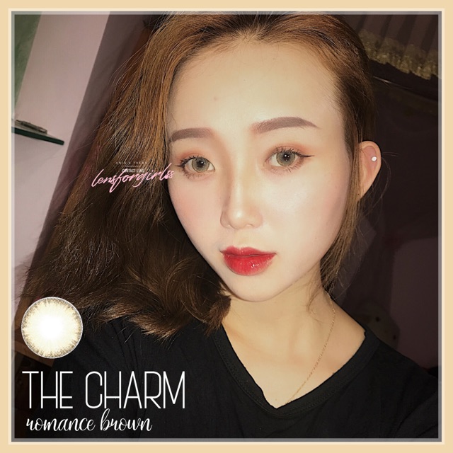 <Sẵn 1.50 và 2.00 & lẻ 1 chiếc 1-2,5-4,5-6 độ) Kính áp tròng SIESTA - THE CHARM - ROMANCE BROWN PC HYDROGEL(Hsd 6 tháng)