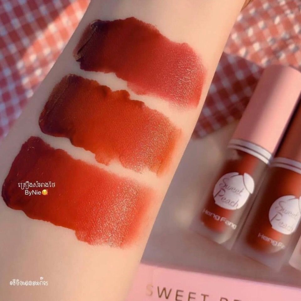 Bộ son bóng mờ 3 màu HengFang | BigBuy360 - bigbuy360.vn