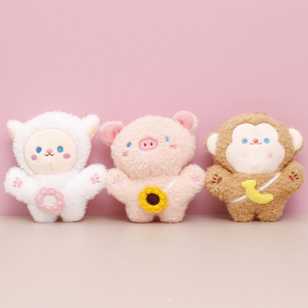 DARNELL Búp Bê Nhồi Bông Treo Chìa Khóa Hình Cún Con Dễ Thương