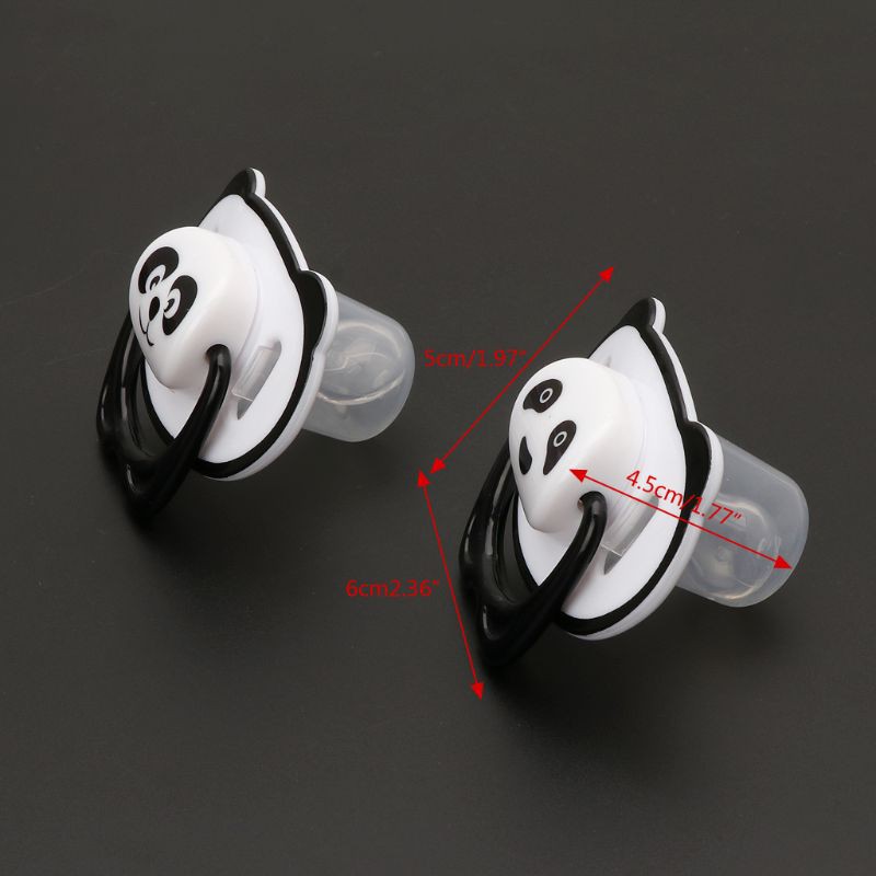 Ti giả cho em bé hình gấu trúc dễ thương bằng silicone PP