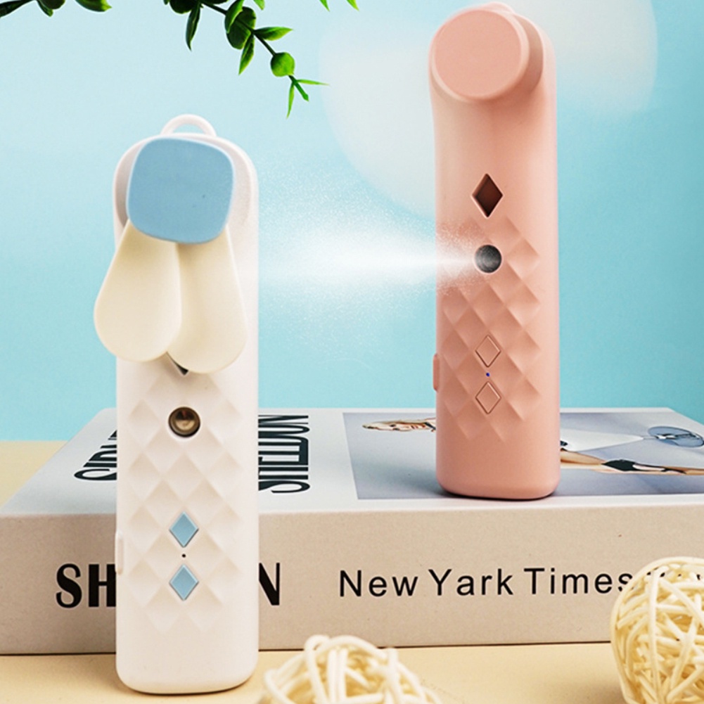 Quạt Phun Sương Mini 2 Trong 1 Có Thể Sạc Lại Tiện Dụng