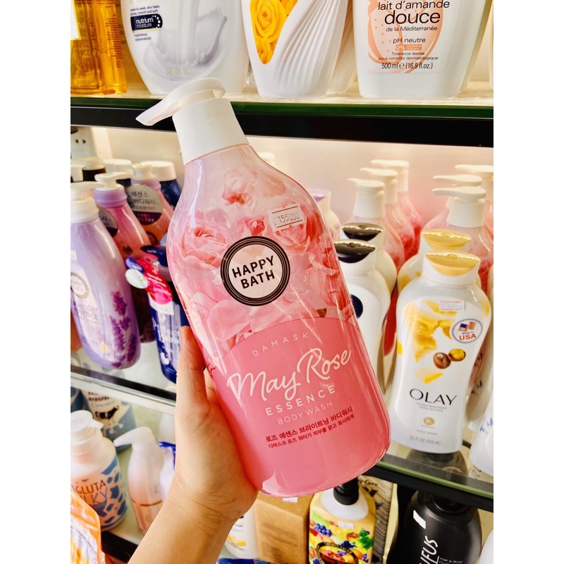 SỮA TẮM NƯỚC HOA HAPPY BATH MAY ROSE BODY WASH HƯƠNG HOA HỒNG