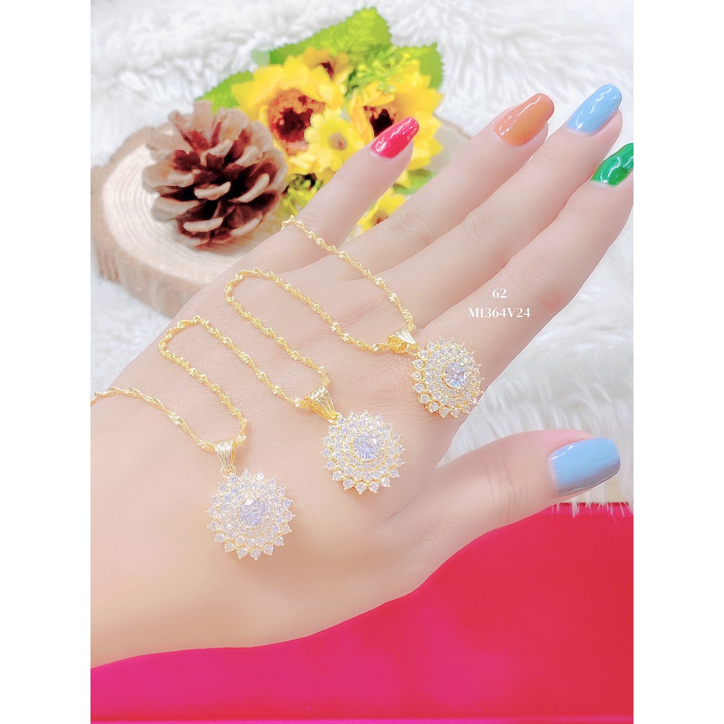Mặt dây chuyền kèm dây UHA kiểu dáng sang trọng bền màu ( giá tốt nhất ) M1364