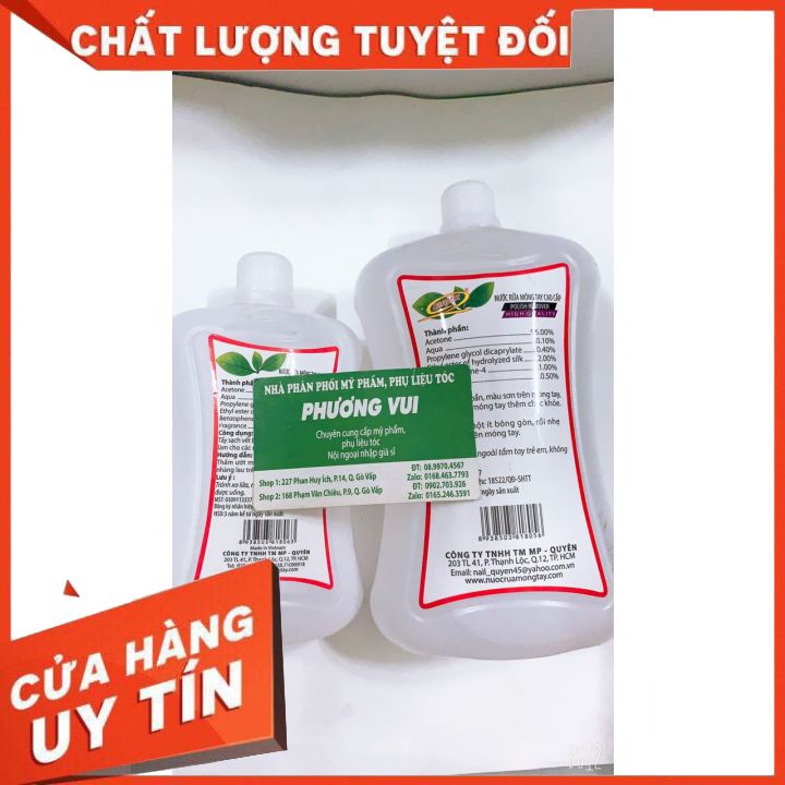 Nước Rửa Móng Tay Quyên Acetone 500ml VÀ 1000ML-( hàng công ty loại 1)giúp tẩy sach lớp sơn chên móng tay -dùng cho salo