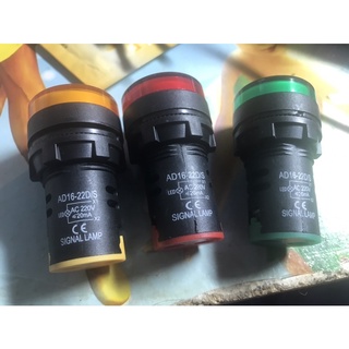 Đèn báo pha đỏ, vàng , xanh lá phi 22 220v