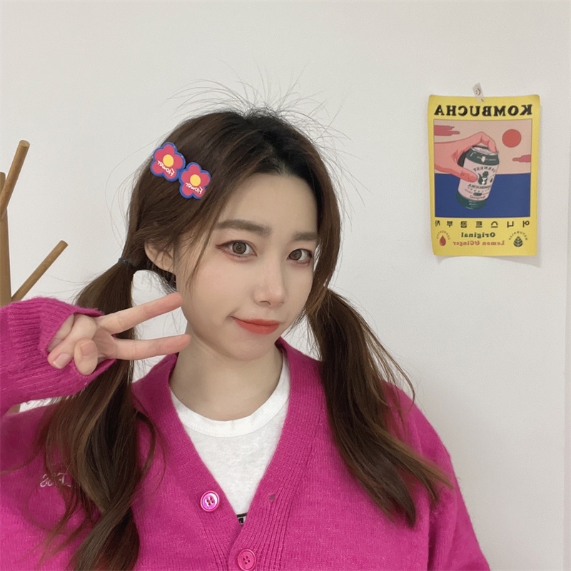 Dây Buộc Tóc Hình Hoa Màu Sắc Kẹo Ngọt Phong Cách Hàn Quốc Thời Trang Cho Nữ F955