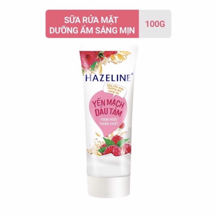 Sữa rửa mặt Hazeline 4 loại matcha - yến mạch - nghệ - cam 50g 100g