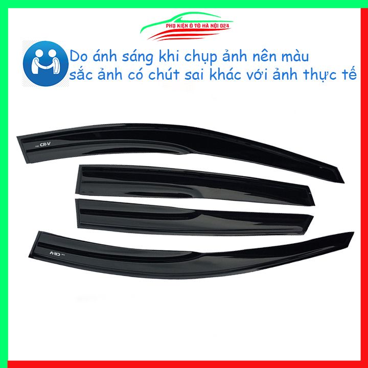 Vè che mưa cho xe ô tô CRV 2007-2013 chỉ mạ